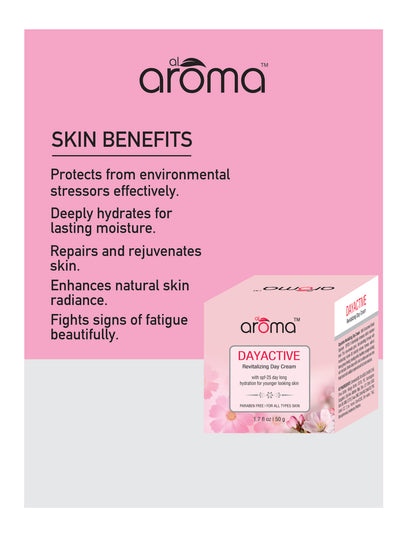 Day Active Revitalizing Cream With SPF 25 – Daily Moisturizer with Sun Protection & Skin Brightening