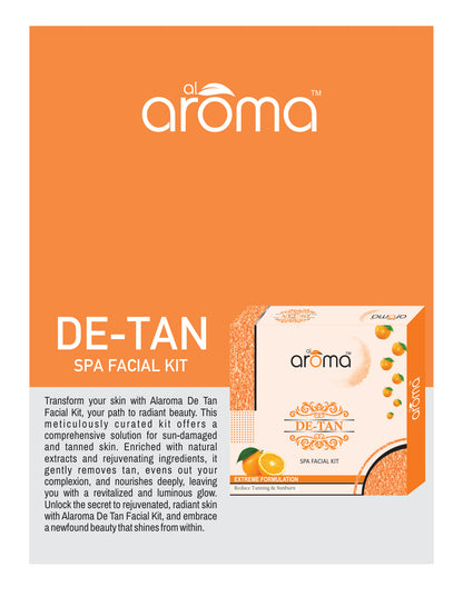 De Tan Spa Facial Kit – Tan Removal & Skin Brightening Treatment for All Skin Types
