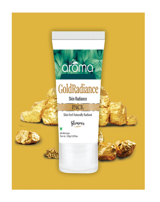 Gold Radiance Face Pack – Luxury Glow Face Mask with Real Gold Particles