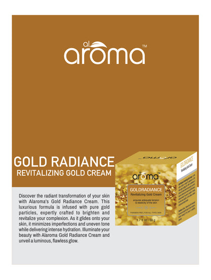 Gold Radiance Revitalizing Cream – Glow-Boosting Moisturizer with Real Gold & Skin Nourishing Actives