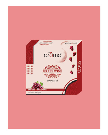 Grape Wine Spa Facial Kit – Rejuvenating Facial Glow Treatment for All Skin Types