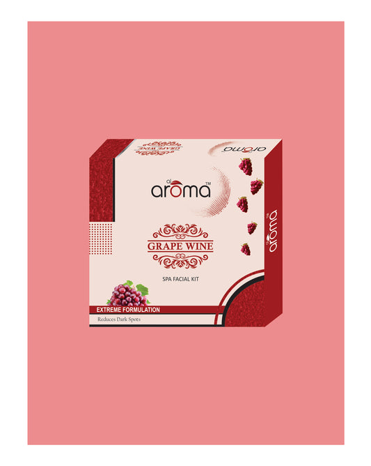Grape Wine Spa Facial Kit – Rejuvenating Facial Glow Treatment for All Skin Types