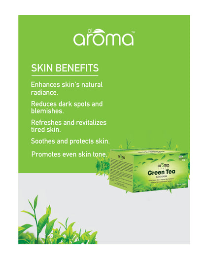 Green Tea Bleach Cream – Gentle Herbal Bleach with Antioxidant Protection for Bright, Even-Toned Skin