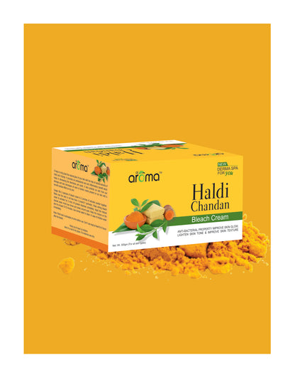 Haldi Chandan Bleach Cream – Herbal Glow Bleach with Turmeric & Sandalwood for Clear, Radiant Skin