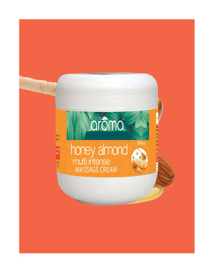 Honey Almond Massage Cream – Deep Moisturizing & Softening Cream for Dry and Dull Skin