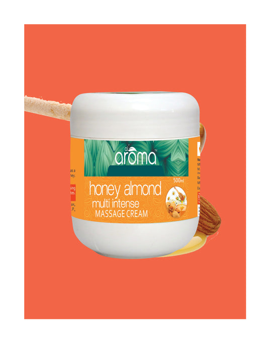 Honey Almond Massage Cream – Deep Moisturizing & Softening Cream for Dry and Dull Skin