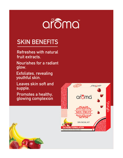 Mix Fruit Spa Facial Kit – Nourishing & Revitalizing Facial Treatment for Fresh, Glowing Skin