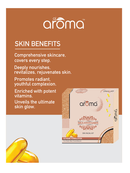 Multivitamin Spa Facial Kit – Skin Revitalizing & Nourishing Facial Treatment for Healthy Glow