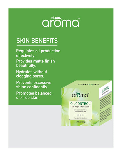 Oil Control Cream – Mattifying Moisturizer for Oily, Acne-Prone & Combination Skin