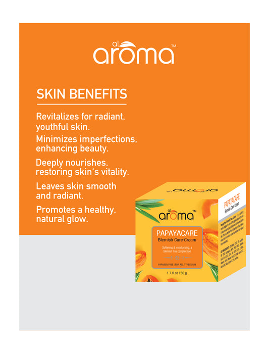 Papaya Care Blemish Care Cream – Spot-Reducing & Skin Brightening Cream for Clear, Even-Toned Skin
