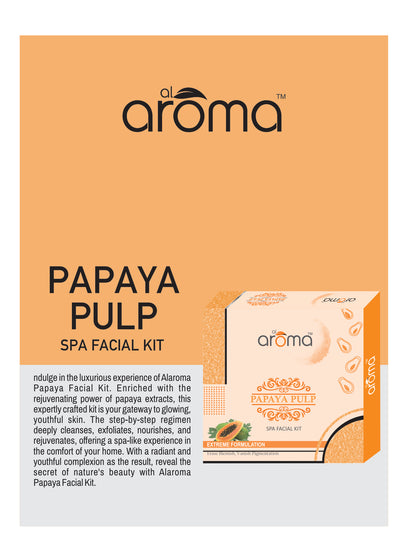 Papaya Pulp Spa Facial Kit – Blemish Control & Skin Brightening Facial Treatment