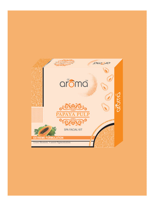 Papaya Pulp Spa Facial Kit – Blemish Control & Skin Brightening Facial Treatment