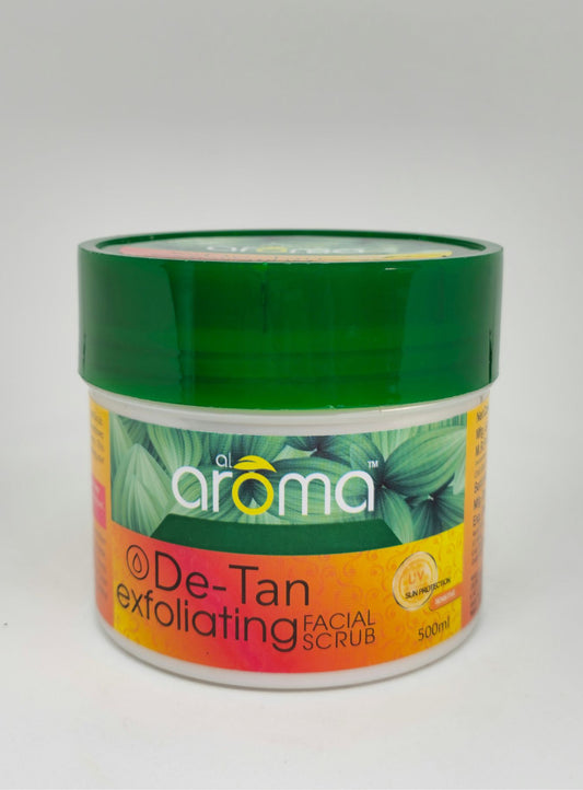 De Tan Facial Scrub – Tan Removal & Skin Brightening Exfoliator for Clear, Refreshed Skin