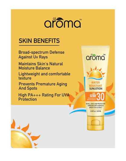 SPF 30 PA+++ Sun Block Lotion – Broad Spectrum UV Protection