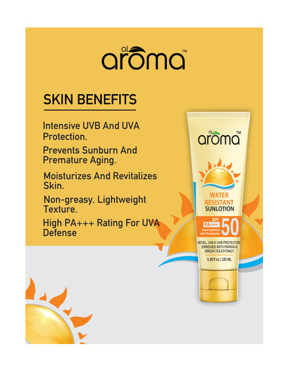 SPF 50 PA+++ Sunscreen Lotion – Ultra-Light UV Protection for All Skin Types