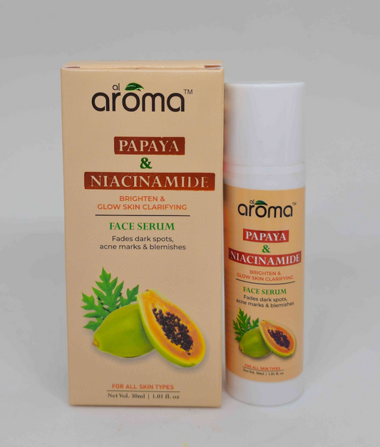 Papaya & Niacinamide Face Serum – Blemish Control & Skin Brightening Serum for Pigmentation-Free Glow