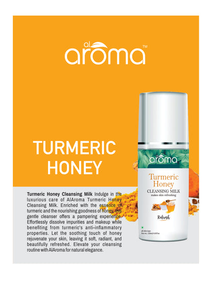 Turmeric Honey Cleansing Milk – Gentle Makeup Remover & Brightening Cleanser for Soft, Glowing Skin