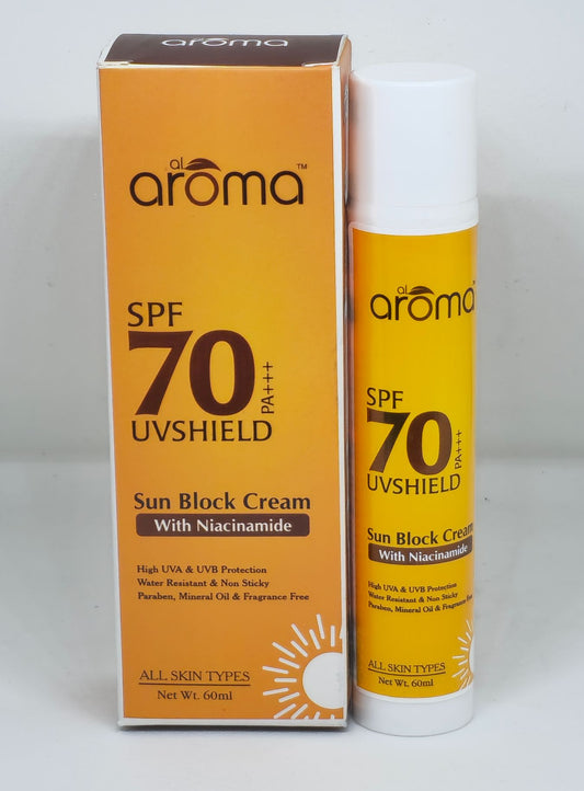SPF 70 PA+++ Sunblock Cream with Niacinamide – Ultra High Protection & Brightening Care
