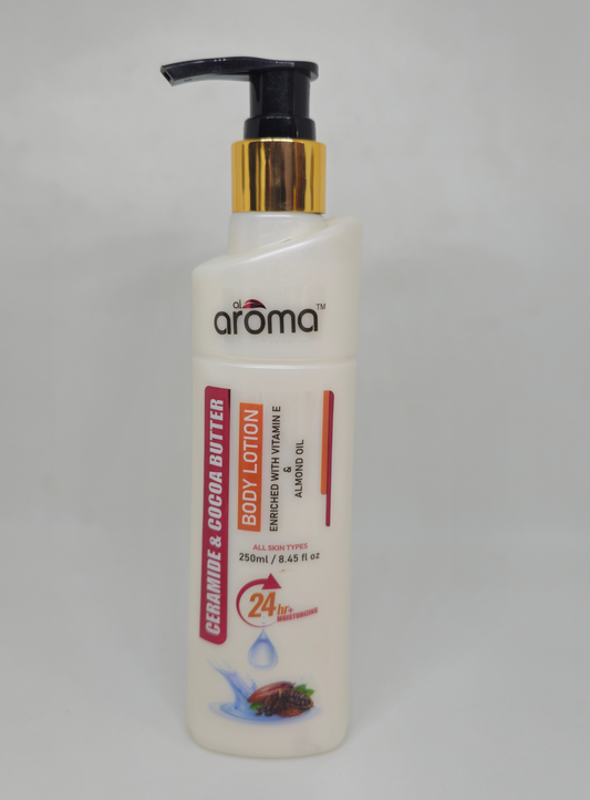 Ceramide & Cocoa Butter Body Lotion – Intense Repair & Long-Lasting Hydration for Dry, Damaged Skin