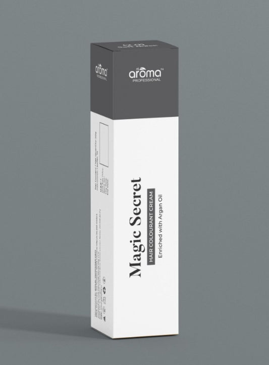 Magic Secret Hair Colourant Cream Soft Black (2.0) – Ammonia-Free Hair Color with Argan Oil for Natural Shine