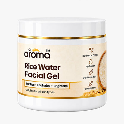 Rice Water Facial Gel – Hydrating & Glow-Boosting Facial Gel for Soft, Smooth & Radiant-Looking Skin