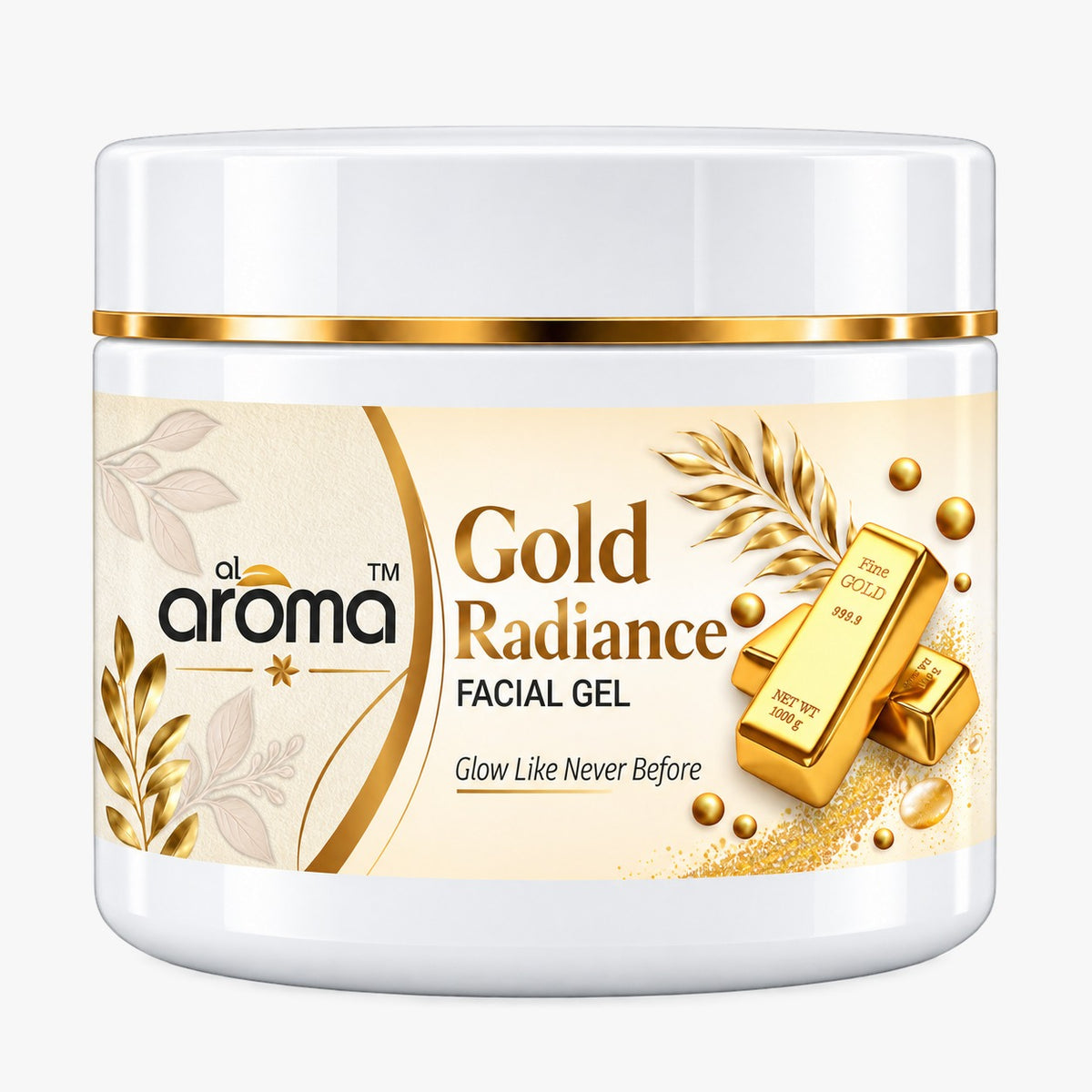 Gold Radiance Facial Gel – Hydrating & Glow-Boosting Facial Gel for Soft, Smooth & Luminous-Looking Skin