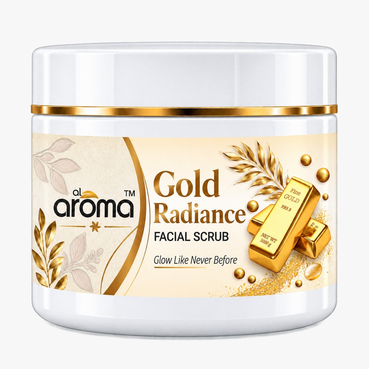 Gold Radiance Facial Scrub – Exfoliating & Glow-Boosting Face Scrub for Smooth, Polished & Radiant-Looking Skin