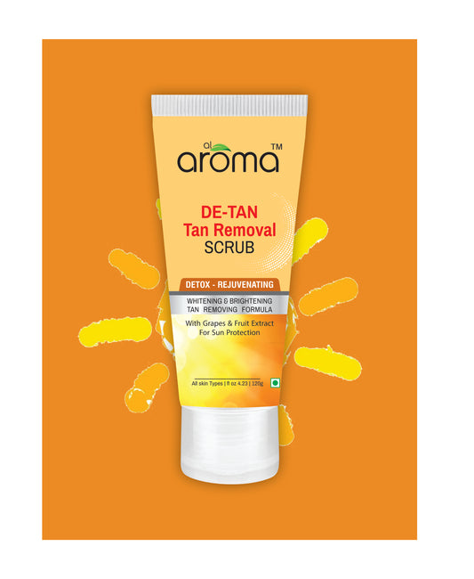 De Tan Face Scrub – Tan Removal & Exfoliating Scrub for Clear, Even-Toned Skin