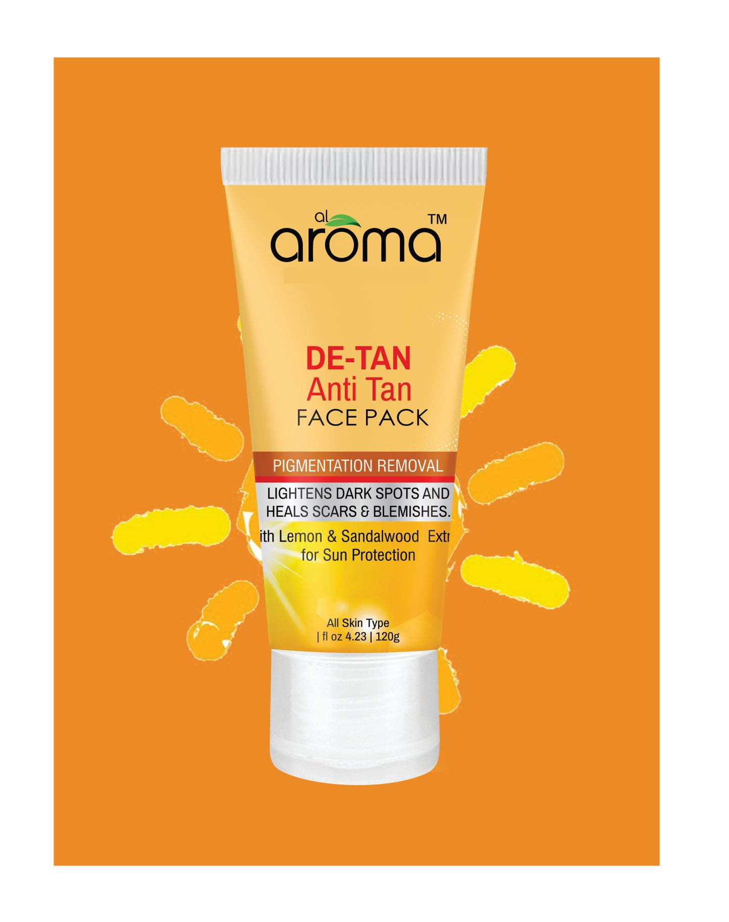 De Tan Face Pack – Tan Removal & Brightening Mask for Sun-Exposed Skin
