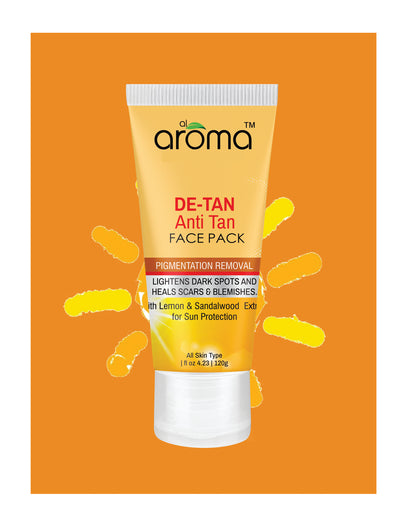 De Tan Face Pack – Tan Removal & Brightening Mask for Sun-Exposed Skin