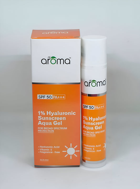 1% Hyaluronic Aqua Gel Sunscreen SPF 50 PA+++ – Ultra-Lightweight Hydrating UV Protection