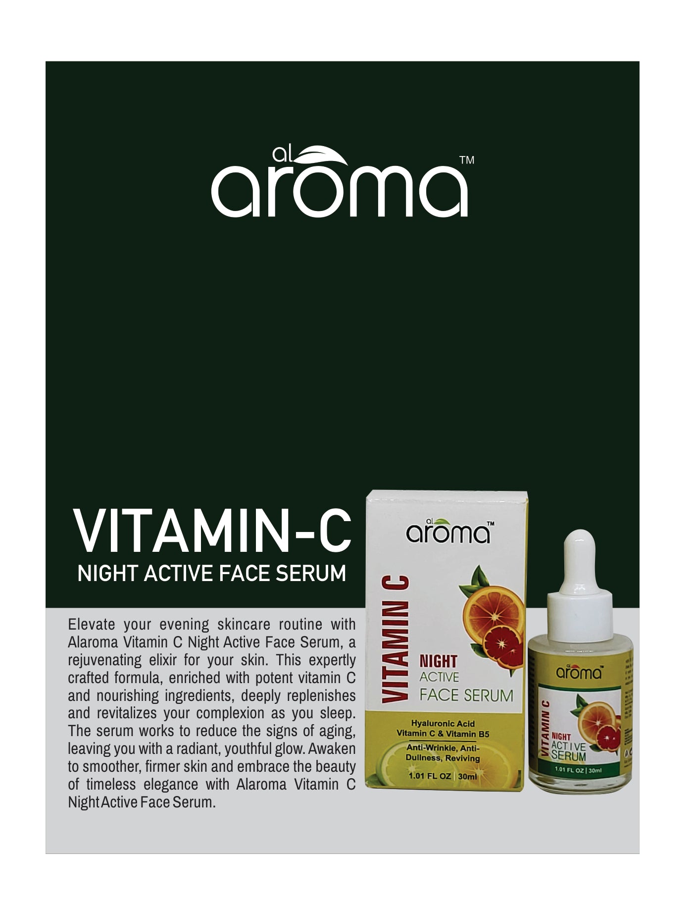 Night Active Face Serum – Overnight Repair & Hydration Serum